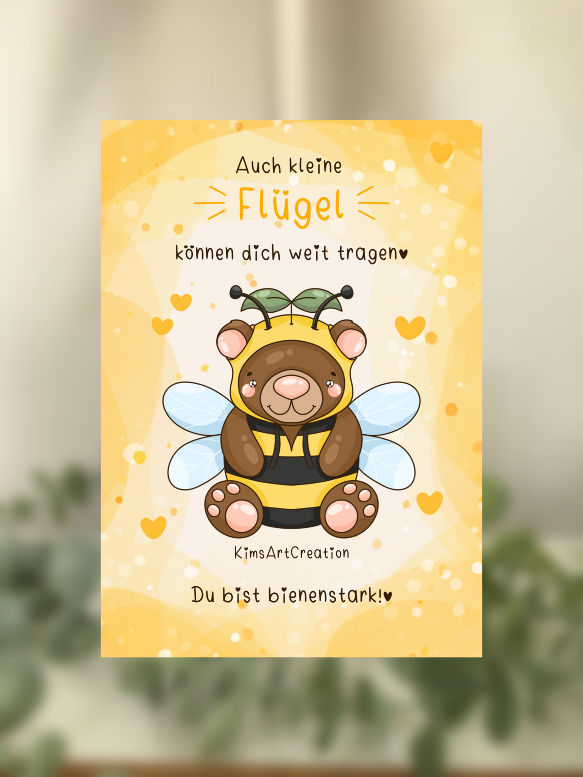 Karte Reminder Bär Biene