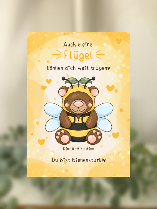 Karte Reminder Bär Biene