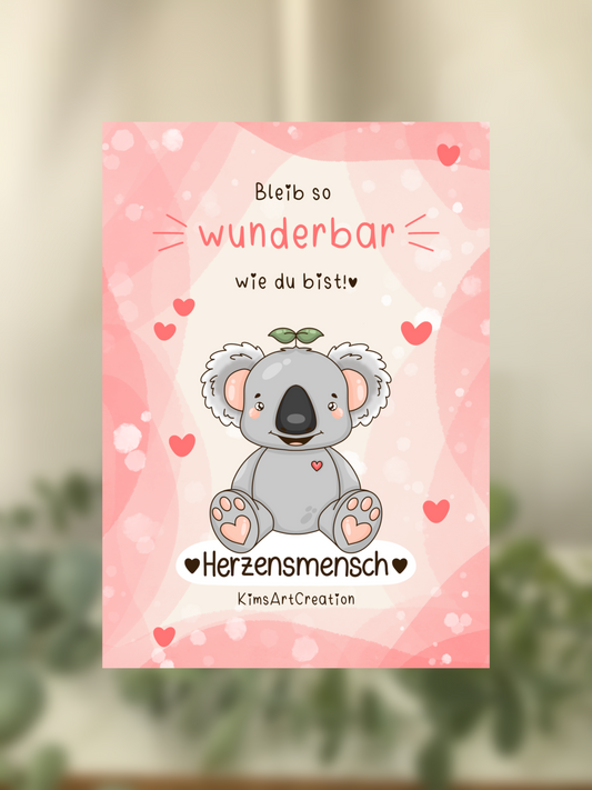 Karte Reminder Koala