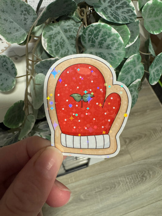 Sticker Weihnachten Keks Backhandschuh kawaii Lesezeichen