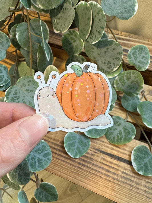 Sticker Schnecke Kürbis Halloween kawaii