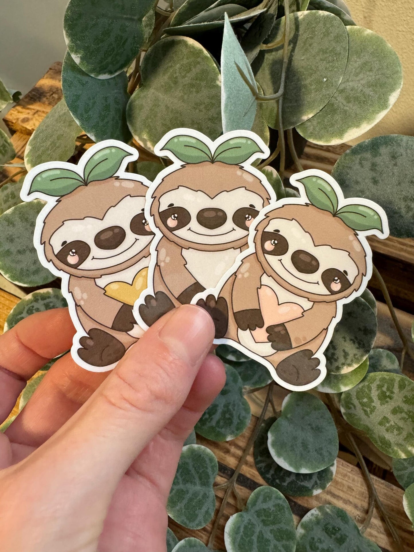Sticker Faultier kawaii