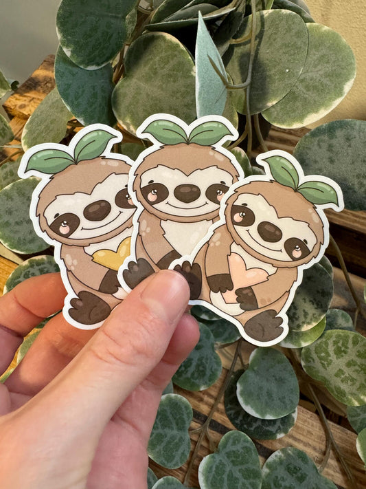 Sticker Faultier kawaii