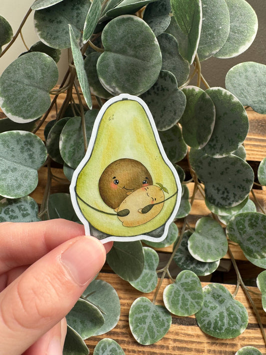 Sticker Avocado Mama kawaii