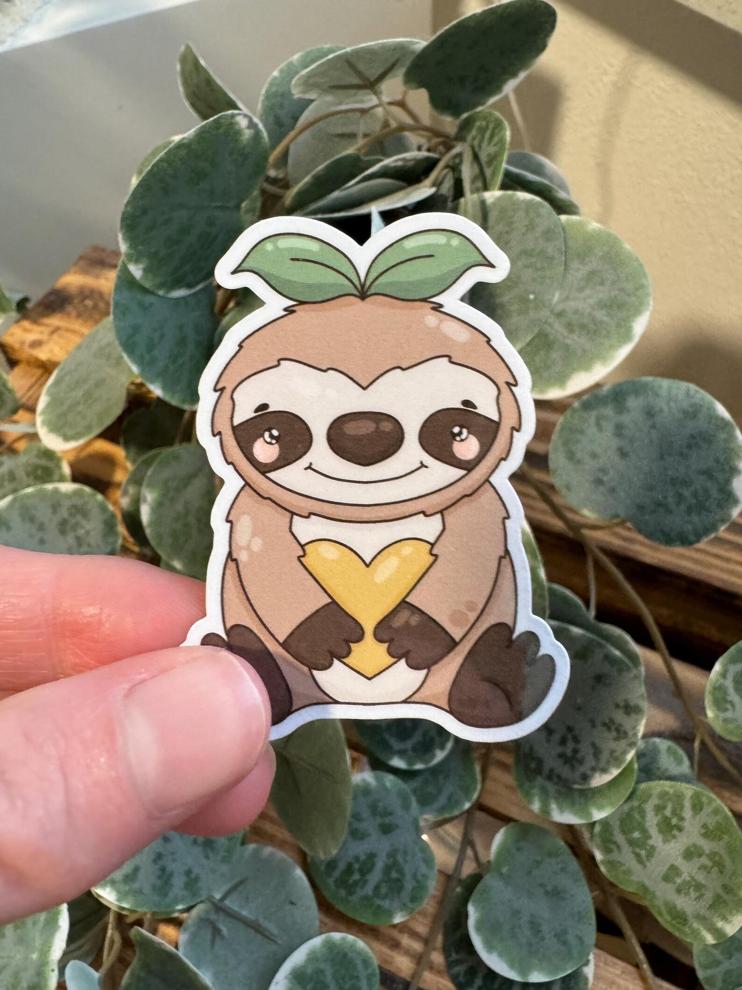 Sticker Faultier kawaii