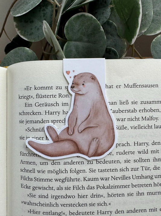Magnetisches Lesezeichen Otter kawaii magnetic bookmark
