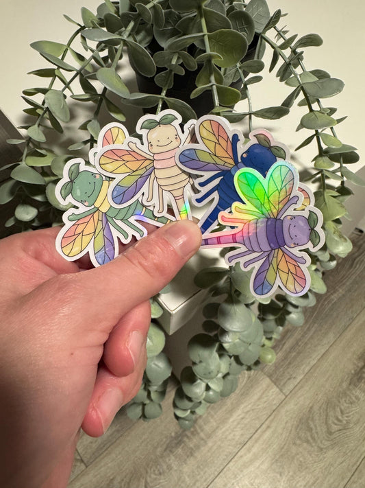 Sticker Libelle kawaii