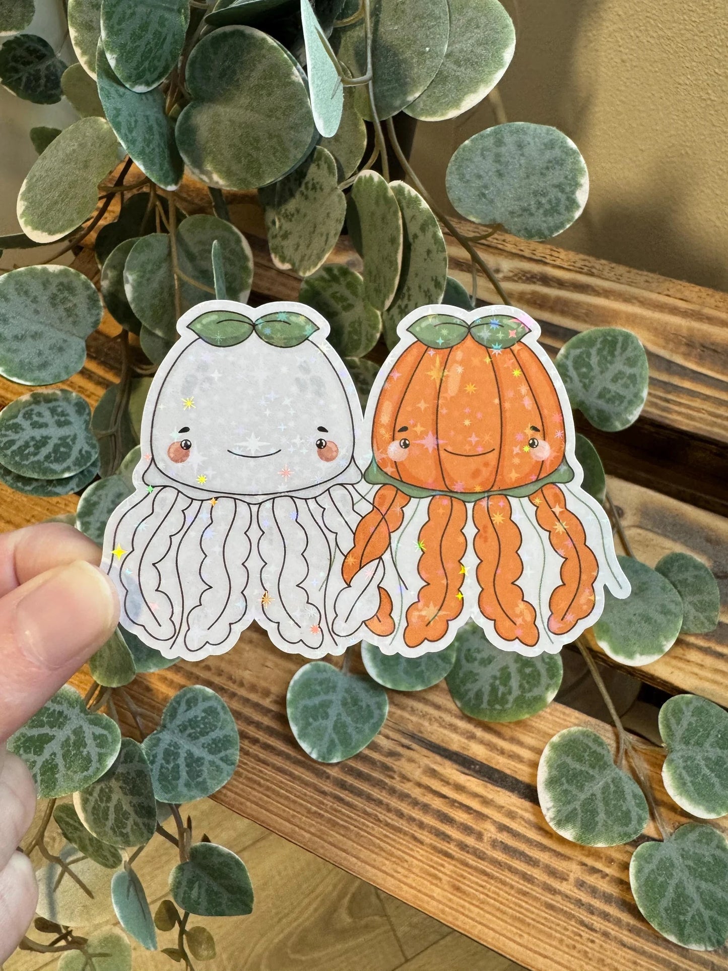 Sticker Halloween Qualle kawaii
