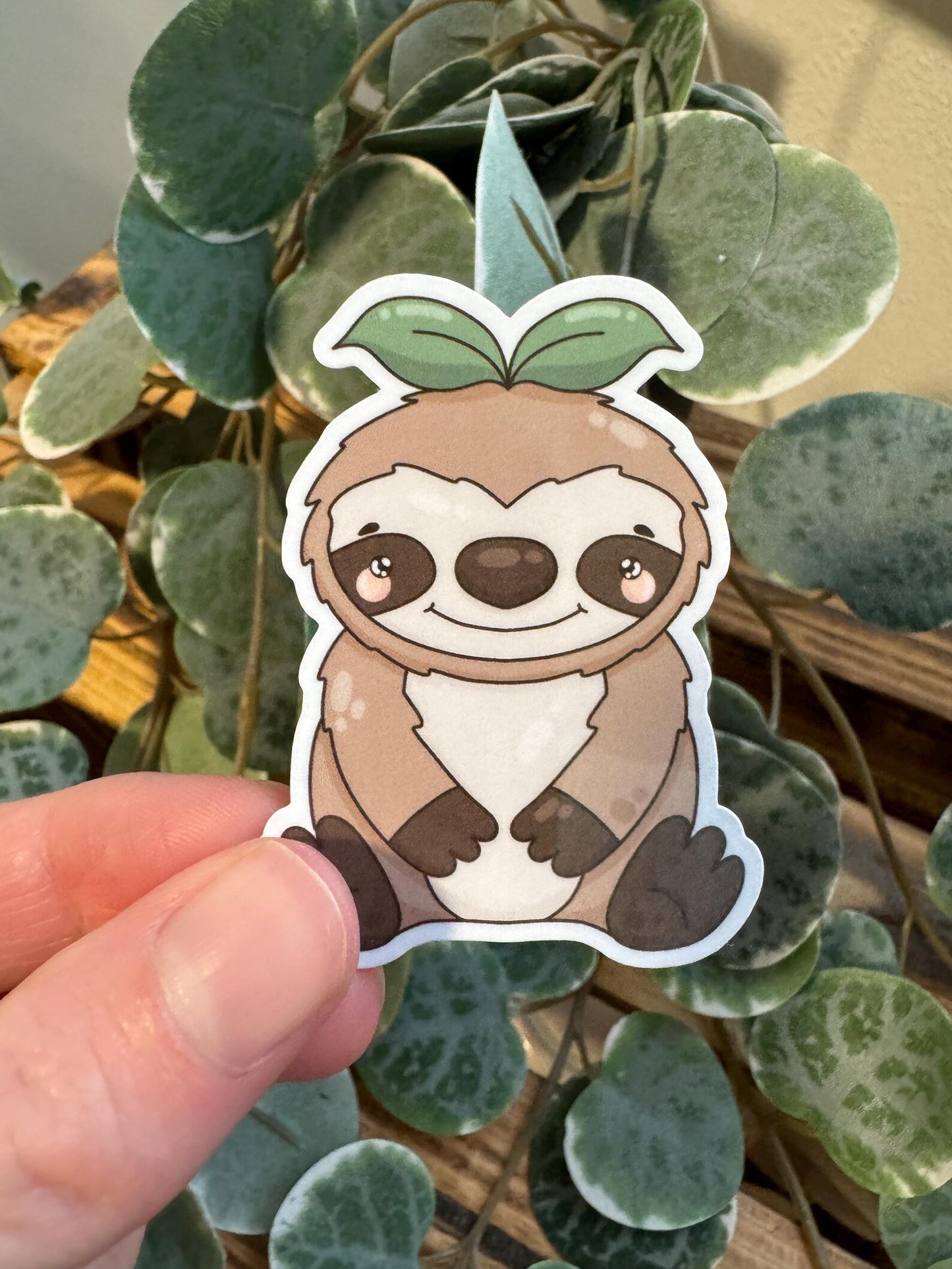 Sticker Faultier kawaii