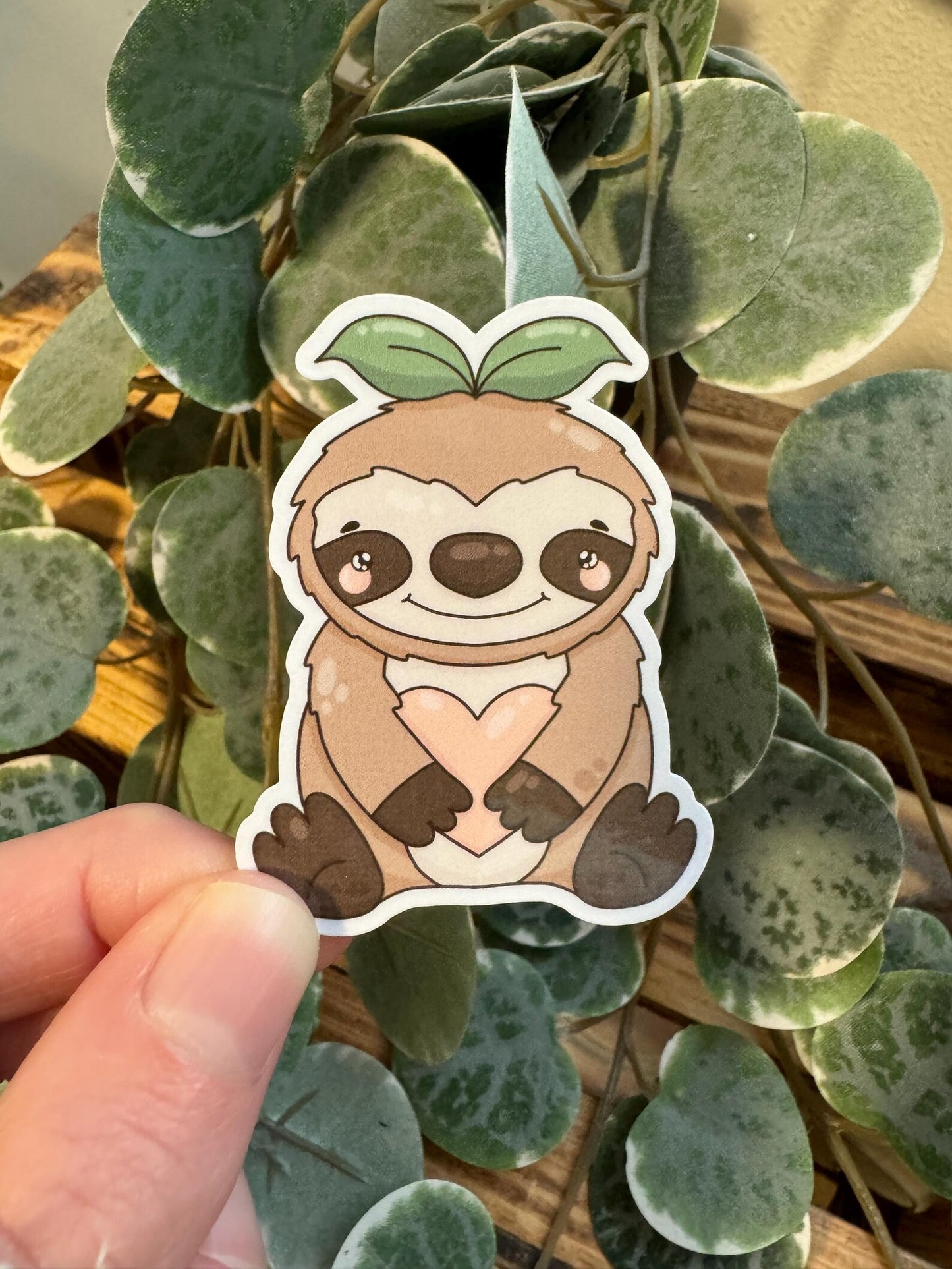 Sticker Faultier kawaii